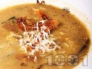Рецепта Гъбено-картофена крем супа с рижики, сърненки и лимонки